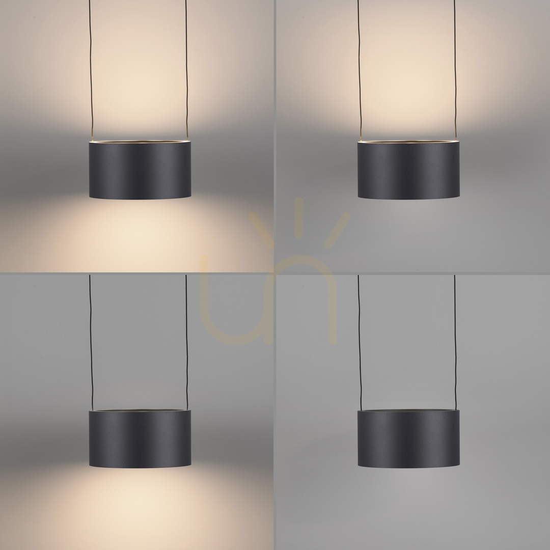 View PURE CLIPSE 2473-15 Gray 6xLED Pendant Light PURE CLIPSE 2473-15 Gray 6xLED Pendant Light