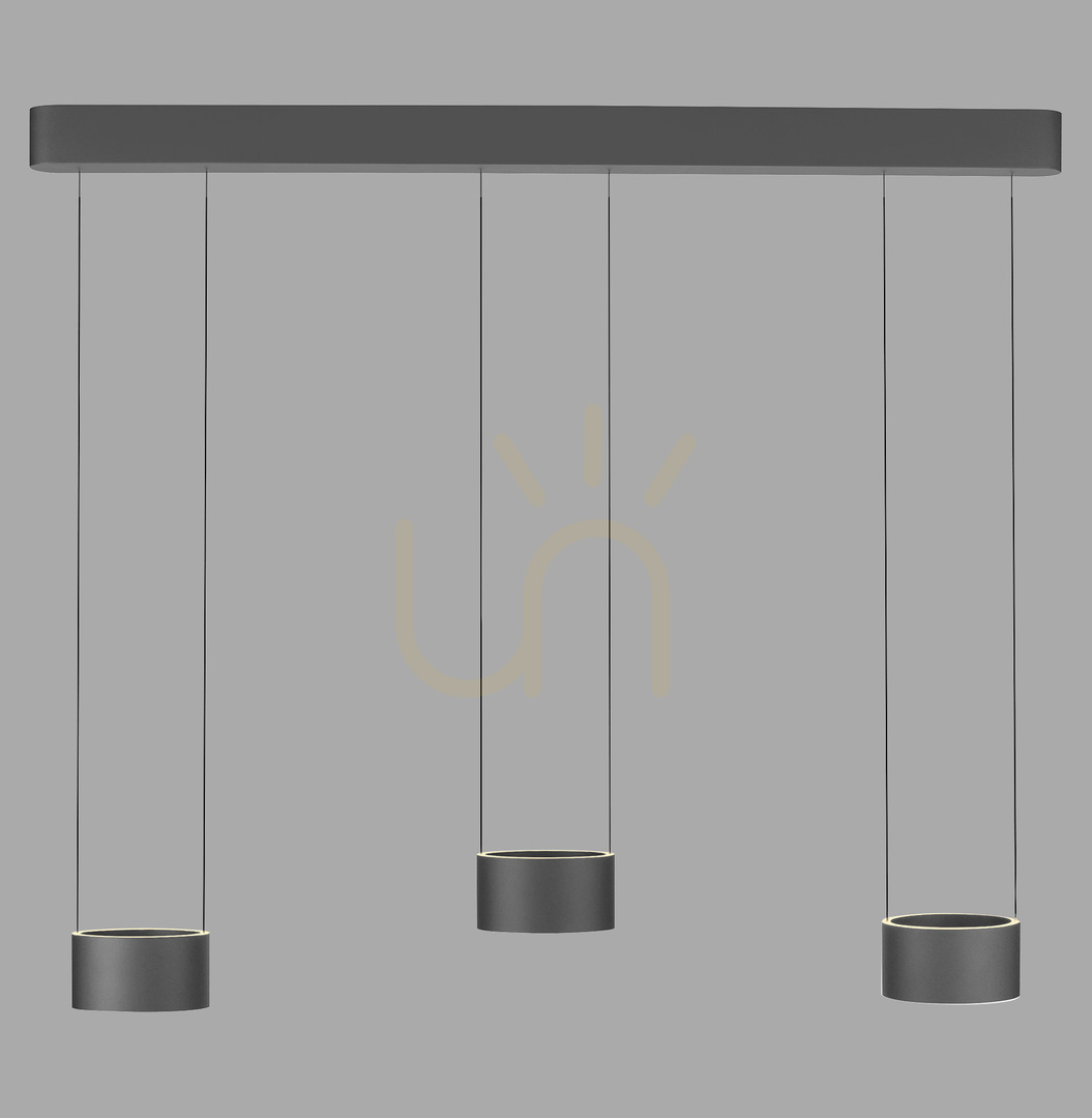 Check PURE CLIPSE 2473-15 Gray 6xLED Pendant Light PURE CLIPSE 2473-15 Gray 6xLED Pendant Light