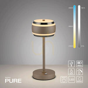 PURE FALLING RINGS 4503-97 Table Lamp, Brown, 1xLED small 1