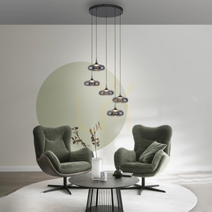 POSH 15694-15 Gray 5xLED Pendant Light 4 POSH 15694-15 Gray 5xLED Pendant Light small 4
