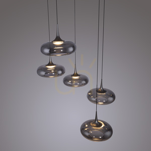 POSH 15694-15 Gray 5xLED Pendant Light 6 POSH 15694-15 Gray 5xLED Pendant Light small 6