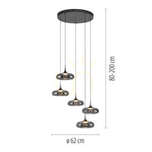 POSH 15694-15 Gray 5xLED Pendant Light 7 POSH 15694-15 Gray 5xLED Pendant Light small 7