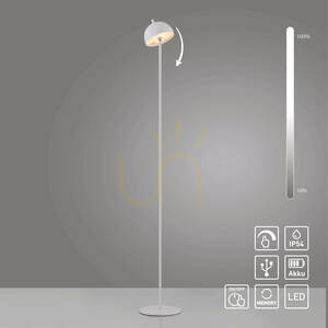 BELLIS 19245-16 Floor Lamp, White, 1xLED small 1