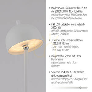 BELLIS 19245-16 Floor Lamp, White, 1xLED small 5
