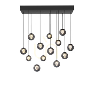 PURE POPUP 2590-15 Gray 13xLED Pendant Light small 2