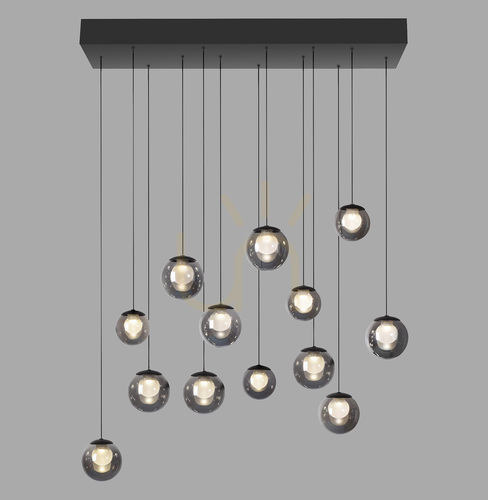 Check PURE POPUP 2590-15 Gray 13xLED Pendant Light