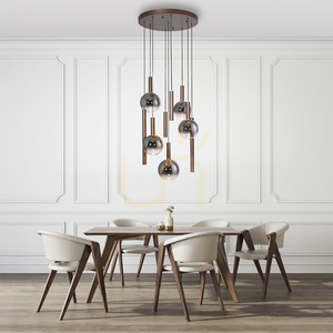 BOWL 2287-23 Brown 9xLED Pendant Light small 3