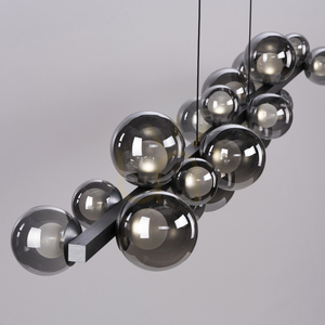 Pendant light Paul Neuhaus PURE E-Popup 2558-15, grey, electric height adjustment e-LIFT small 6