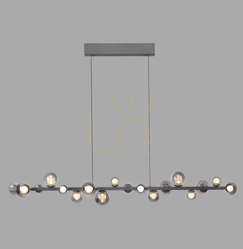Check PURE E-POPUP 2558-15 Gray 18xLED Pendant Light