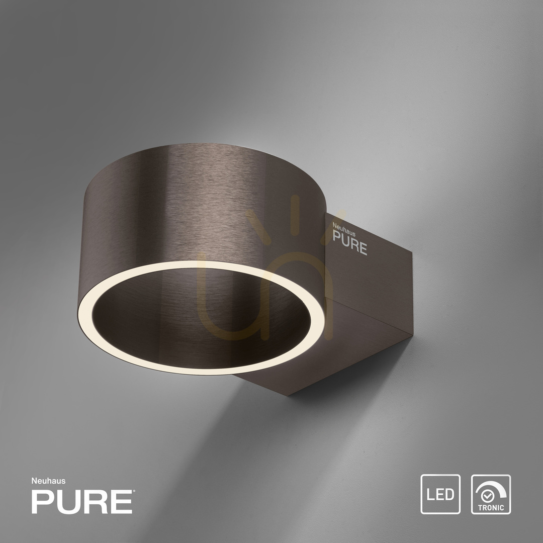 Show PURE CLIPSE 8561-34 Brown 2xLED Wall Sconce PURE CLIPSE 8561-34 Brown 2xLED Wall Sconce