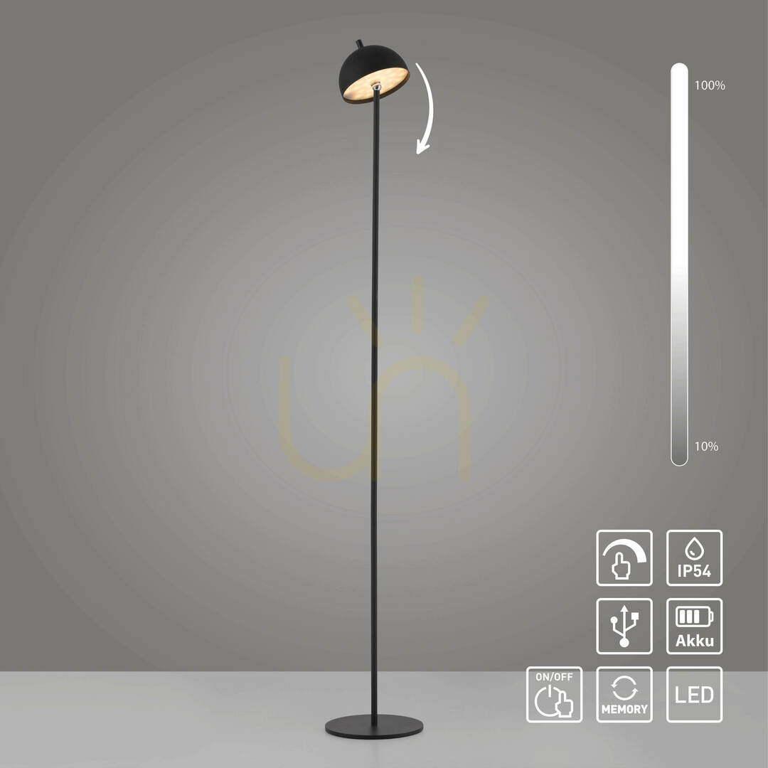 View BELLIS 19245-18 Floor Lamp, Black, 1xLED BELLIS 19245-18 Floor Lamp, Black, 1xLED