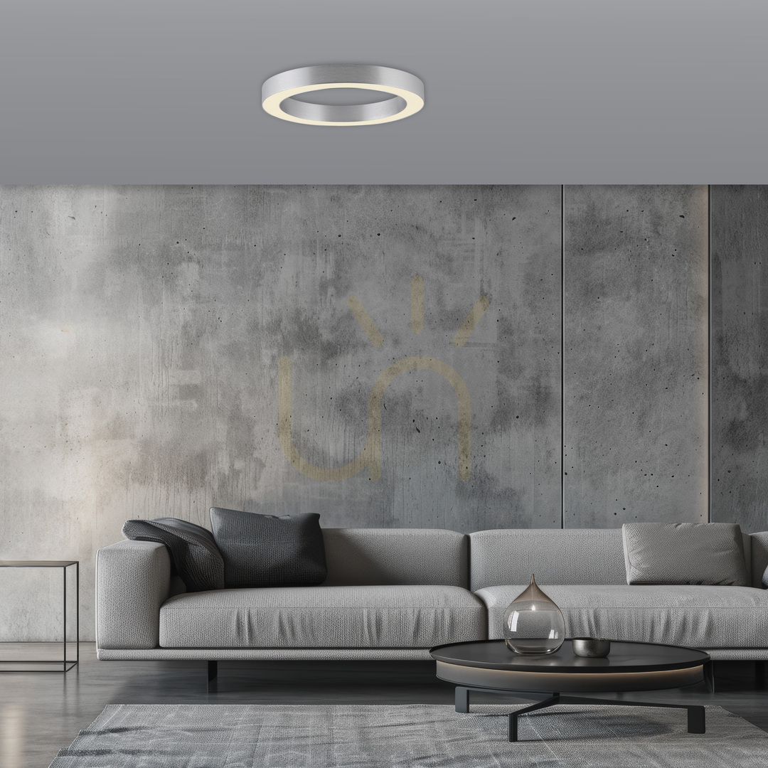 Check PURE LINES ROUND 6310-95 Ceiling Light, Silver, 1xLED PURE LINES ROUND 6310-95 Ceiling Light, Silver, 1xLED