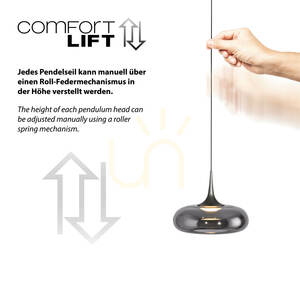 POSH 15692-15 Gray 1xLED Pendant Light 2 POSH 15692-15 Gray 1xLED Pendant Light small 2