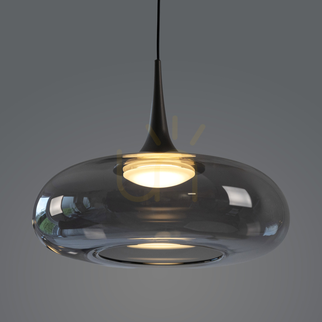 View POSH 15692-15 Gray 1xLED Pendant Light POSH 15692-15 Gray 1xLED Pendant Light