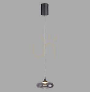 POSH 15692-15 Gray 1xLED Pendant Light 0 POSH 15692-15 Gray 1xLED Pendant Light small 0