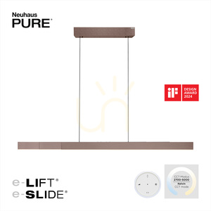 PURE MOTO-RISE 2545-34 Brown 3xLED Pendant Light small 6
