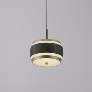 PURE FALLING RINGS 2503-18 Black 1xLED Pendant Light small 5