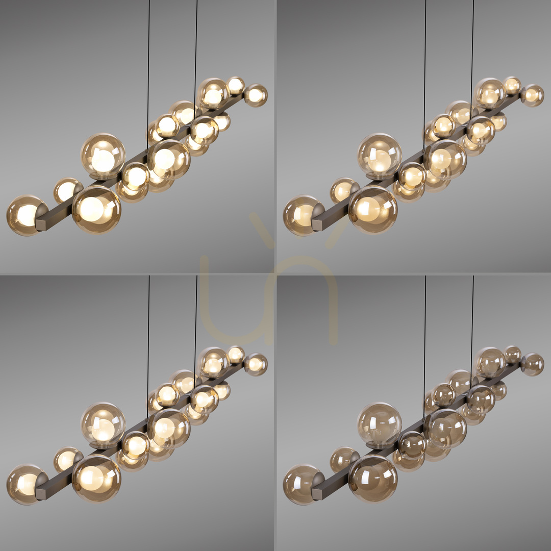 Check PURE E-POPUP 2558-97 Brown 18xLED Pendant Light PURE E-POPUP 2558-97 Brown 18xLED Pendant Light