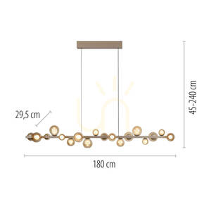 PURE E-POPUP 2558-97 Brown 18xLED Pendant Light 8 PURE E-POPUP 2558-97 Brown 18xLED Pendant Light small 8
