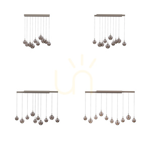 PURE E-INFINITY 2221-97 Brown 10xLED Pendant Light small 2