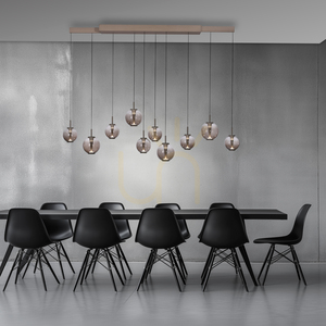 PURE E-INFINITY 2221-97 Brown 10xLED Pendant Light small 3