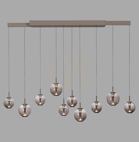 Check PURE E-INFINITY 2221-97 Brown 10xLED Pendant Light