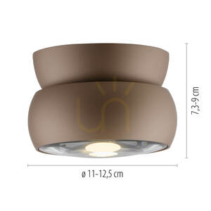 Ceiling light Paul Neuhaus PURE Move 6235-97, bronze small 6