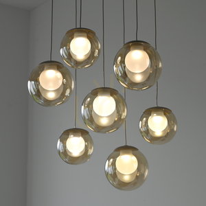 PURE POPUP 2587-97 Brown 7xLED Pendant Light small 11