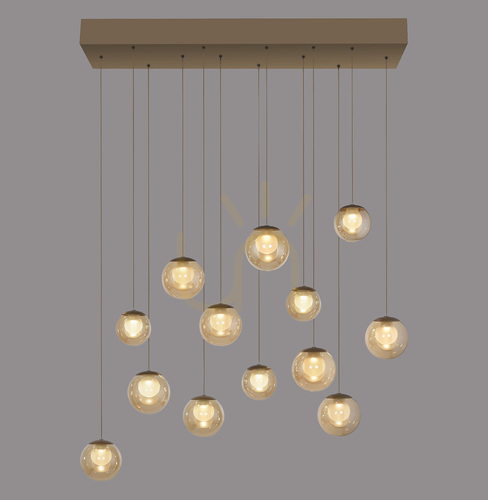 Check PURE POPUP 2590-97 Brown 13xLED Pendant Light