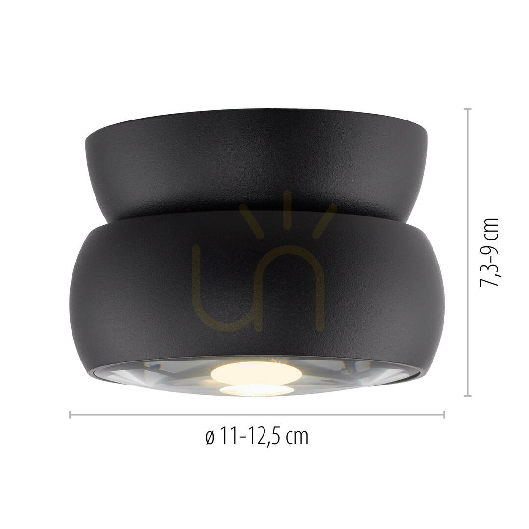 View PURE MOVE 6235-18 Black Ceiling Light, 1xLED PURE MOVE 6235-18 Black Ceiling Light, 1xLED