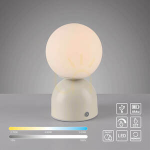 RUDI 19218-39 Table Lamp, Beige, 1xLED 1 RUDI 19218-39 Table Lamp, Beige, 1xLED small 1