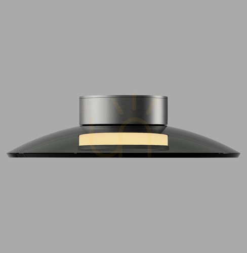 Check PURE MOON 6094-15 Ceiling Light, Gray, 2xLED