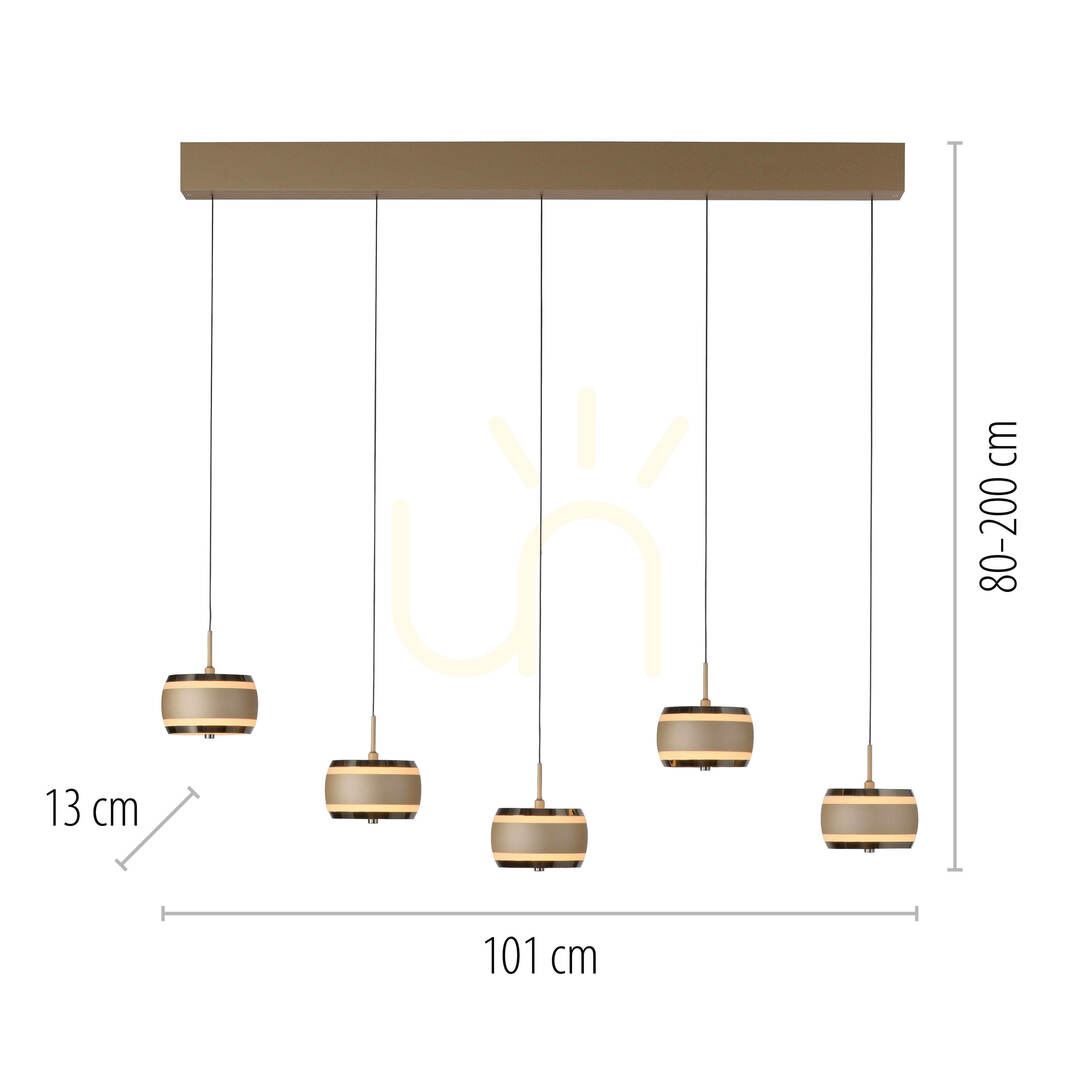 Preview PURE FALLING RINGS 2504-97 Brown 5xLED Pendant Light PURE FALLING RINGS 2504-97 Brown 5xLED Pendant Light