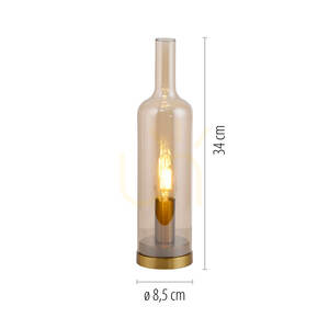 BOTTLE14006-27 Table Lamp, Amber, 1xE14 9 BOTTLE14006-27 Table Lamp, Amber, 1xE14 small 9