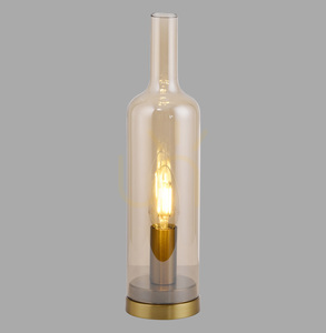 BOTTLE14006-27 Table Lamp, Amber, 1xE14 0 BOTTLE14006-27 Table Lamp, Amber, 1xE14 small 0