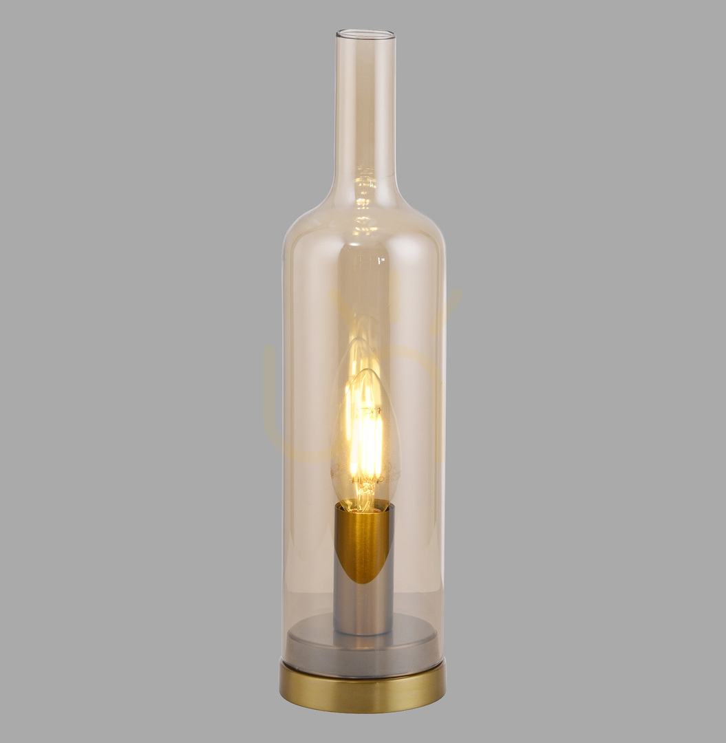 Check BOTTLE14006-27 Table Lamp, Amber, 1xE14 BOTTLE14006-27 Table Lamp, Amber, 1xE14