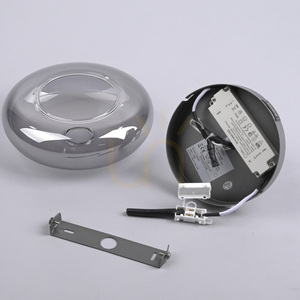 Schöner Wohnen POSH 15696-15 LED wall and ceiling light, grey, smoked glass, Ø22 cm small 8