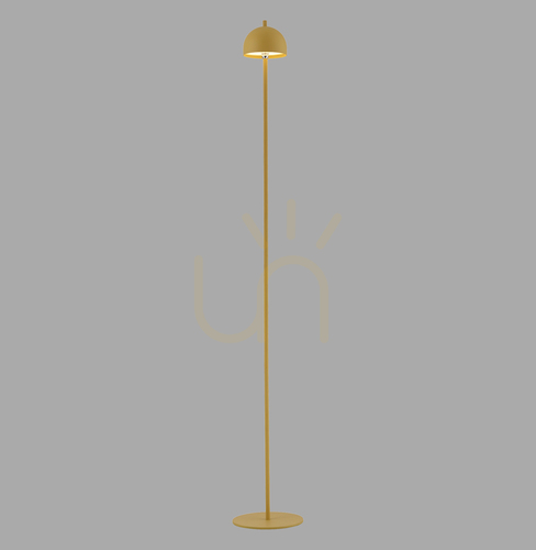 Check BELLIS 19245-81 Floor Lamp, Yellow, 1xLED