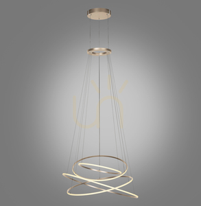 PURE E-FLYING RINGS 2566-97 Brown 1xLED Pendant Light small 4