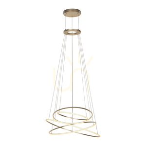 PURE E-FLYING RINGS 2566-97 Brown 1xLED Pendant Light small 7