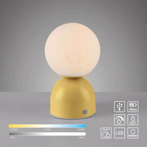 RUDI 19218-81 Table Lamp, Yellow, 1xLED small 3