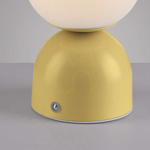 Check RUDI 19218-81 Table Lamp, Yellow, 1xLED