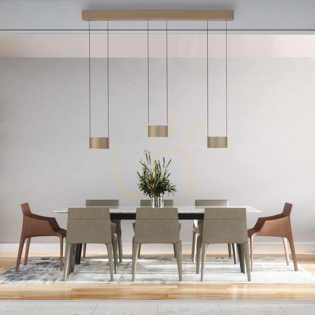 Show PURE CLIPSE 2473-97 Brown 6xLED Pendant Light PURE CLIPSE 2473-97 Brown 6xLED Pendant Light