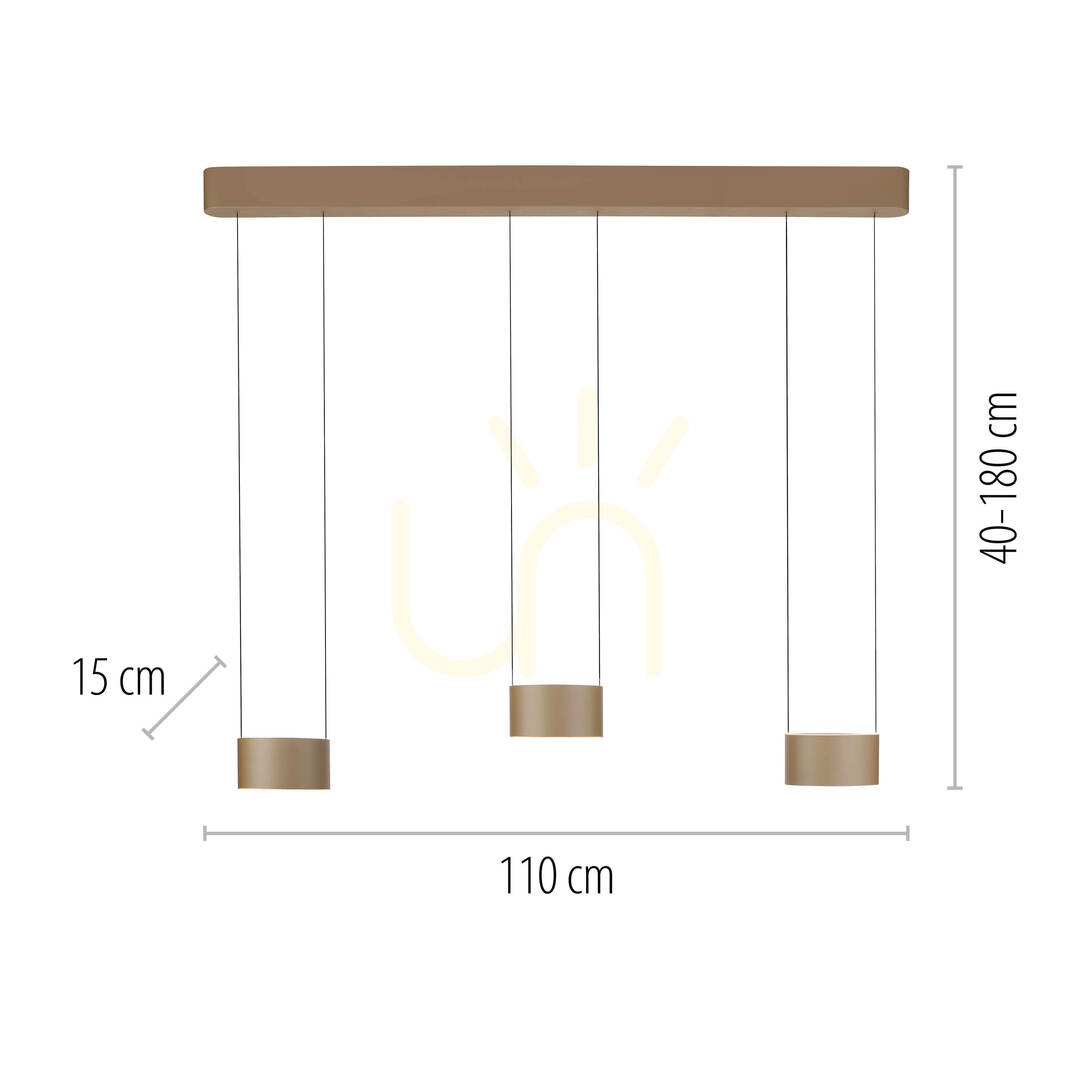 Display PURE CLIPSE 2473-97 Brown 6xLED Pendant Light PURE CLIPSE 2473-97 Brown 6xLED Pendant Light