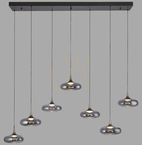 Check POSH 15695-15 Gray 7xLED Pendant Light