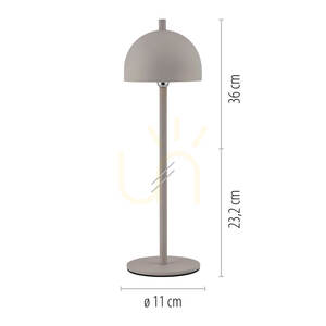 BELLIS 19244-39 Table Lamp, Beige, 1xLED small 9