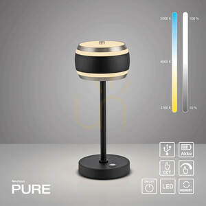 PURE FALLING RINGS 4503-18 Table Lamp, Black, 1xLED 1 PURE FALLING RINGS 4503-18 Table Lamp, Black, 1xLED small 1