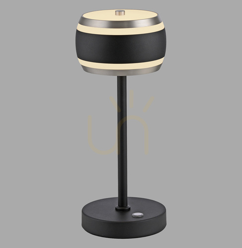 Check PURE FALLING RINGS 4503-18 Table Lamp, Black, 1xLED