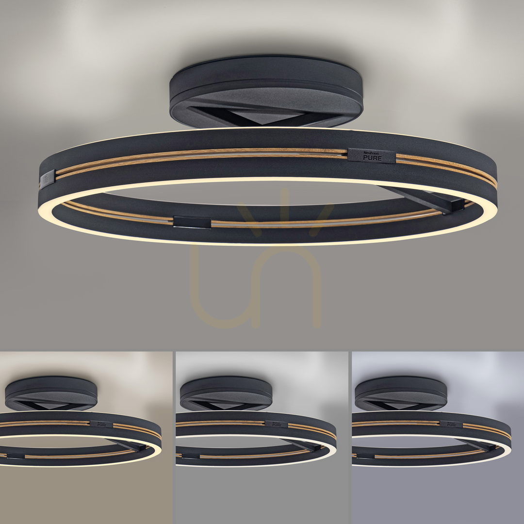 Preview PURE LOOP 6552-18 Black Ceiling Light, 2xLED PURE LOOP 6552-18 Black Ceiling Light, 2xLED