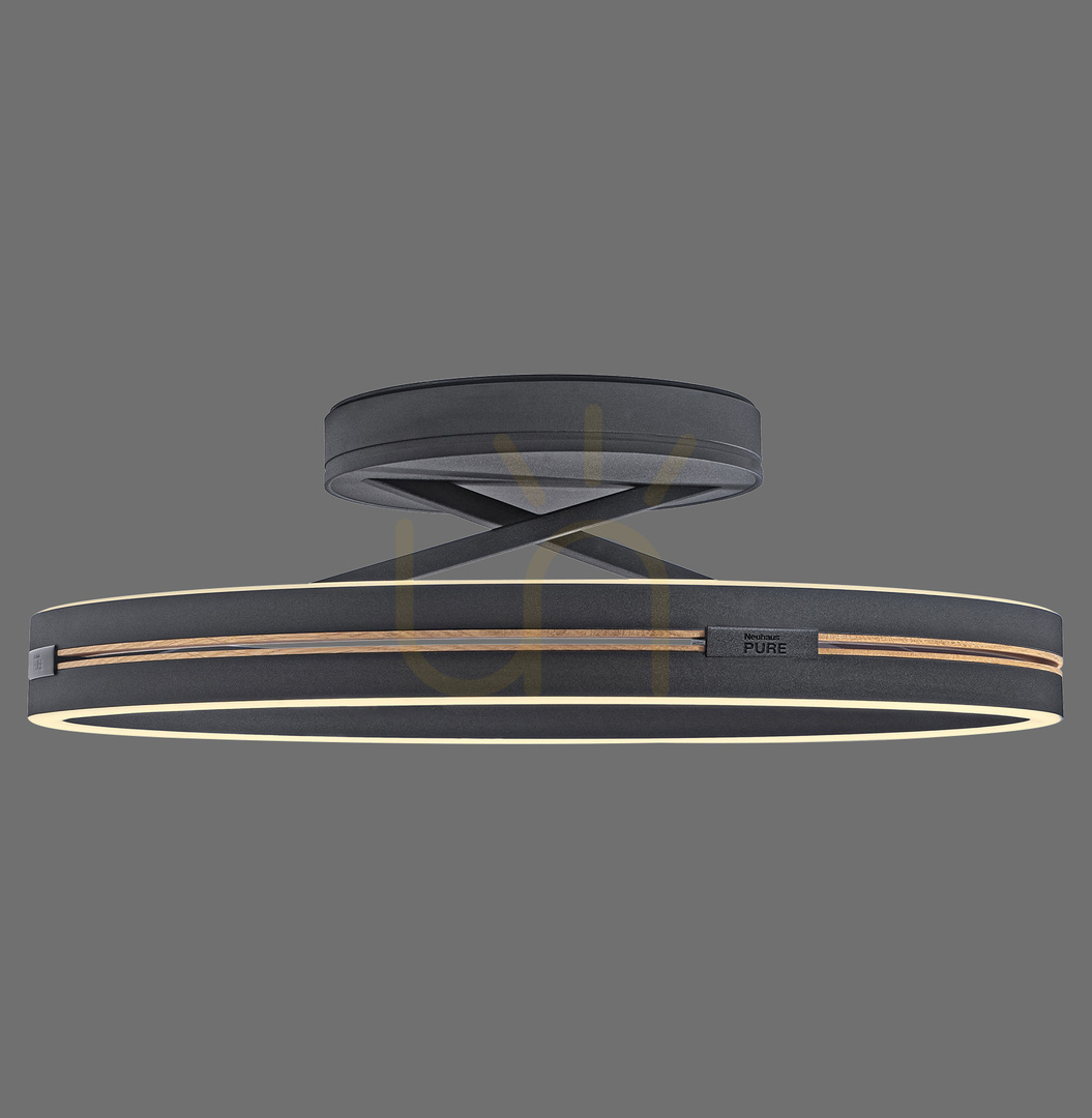 Show PURE LOOP 6552-18 Black Ceiling Light, 2xLED PURE LOOP 6552-18 Black Ceiling Light, 2xLED